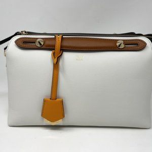 Fendi By The Way Medium White leather bag